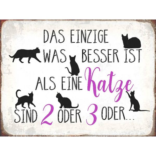 Vianmo Insegna In Legno 30X40 Cm Einzige Was Besser Ist Als Katze-image
