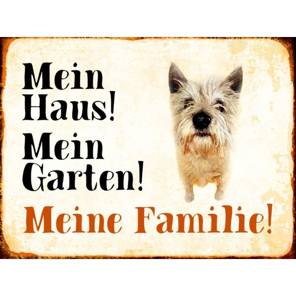 Vianmo Insegna In Legno 30X40 Cm Hund Yorkshire Mein Haus Garten Familie-image