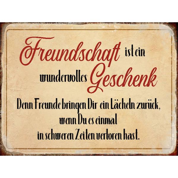 Vianmo Insegna In Legno 30X40 Cm Freundschaft Ist Ein-image