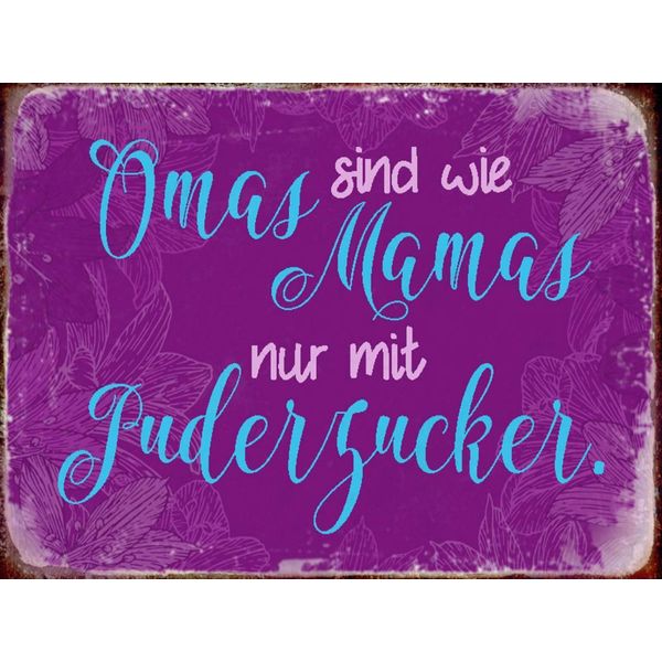 Vianmo Insegna In Legno 30X40 Cm Omas Sind Wie Mamas Nur Mit-image