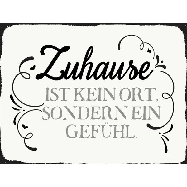 Vianmo Insegna In Legno 30X40 Cm Zuhause Ist Kein Ort Sondern Ein-image