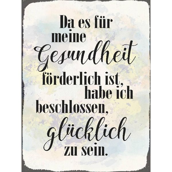 Vianmo Insegna In Legno 40X30 Cm Gesundheit GlüCklich Sein-image