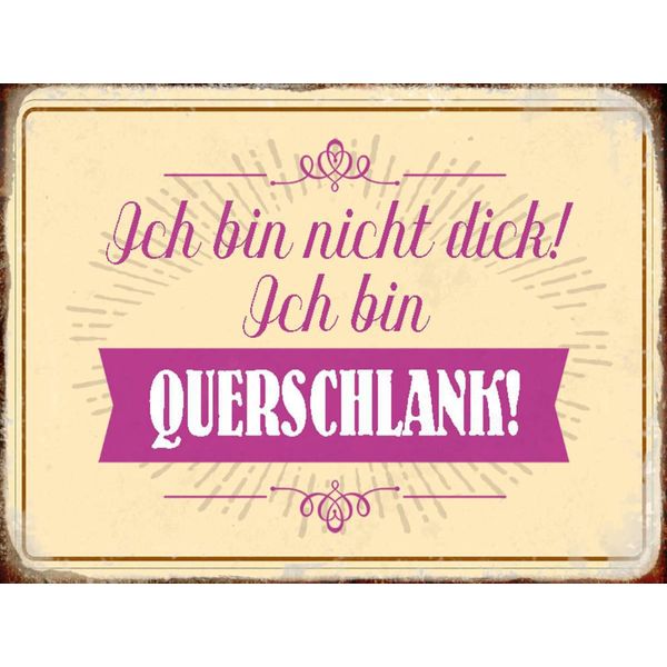 Vianmo Insegna In Legno 30X40 Cm Bin Nicht Dick Ich Querschlank-image