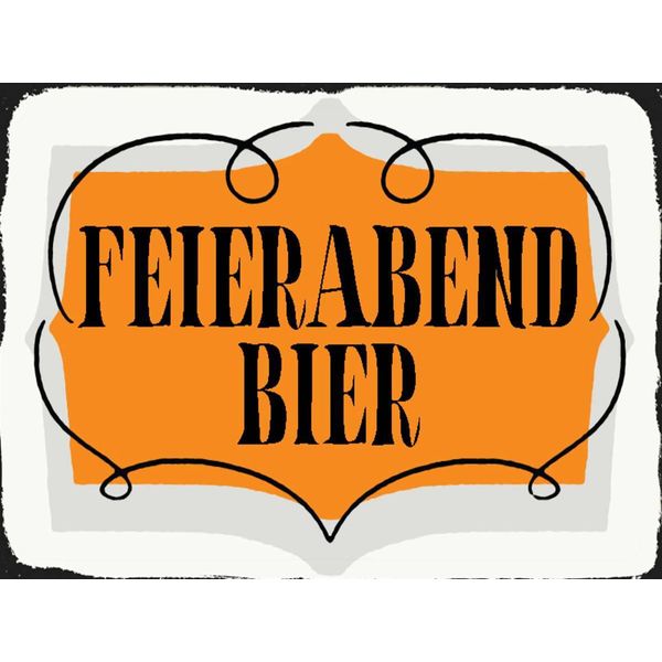Vianmo Insegna In Legno 30X40 Cm Feierabend Bier Alkohol-image