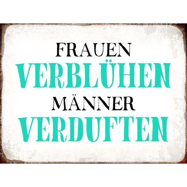 Vianmo Insegna In Legno 30X40 Cm Frauen VerblüHen MäNner-image