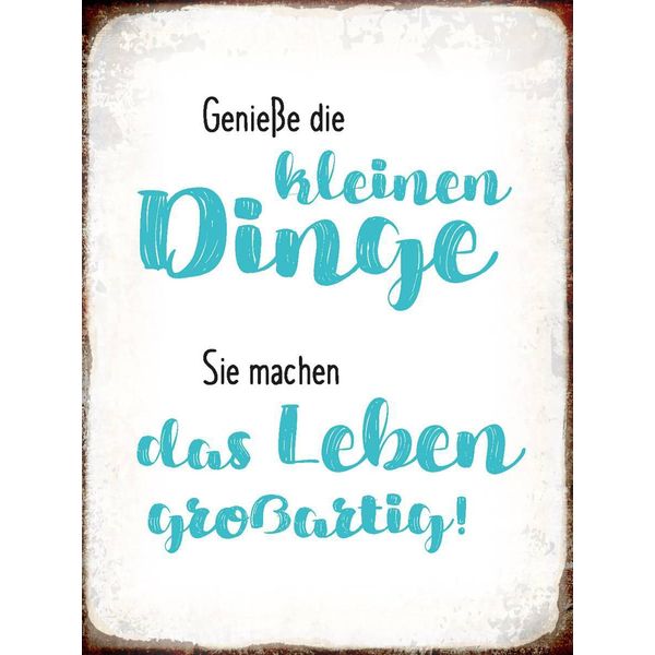 Vianmo Insegna In Legno 40X30 Cm GenießE Kleine Dinge Sie Machen-image