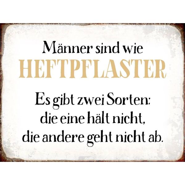 Vianmo Insegna In Legno 30X40 Cm MäNner Sind Wie Heftpflaster-image