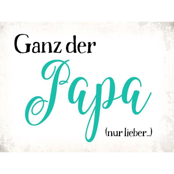 Vianmo Insegna In Legno 30X40 Cm Ganz Der Papa Nur Lieber-image