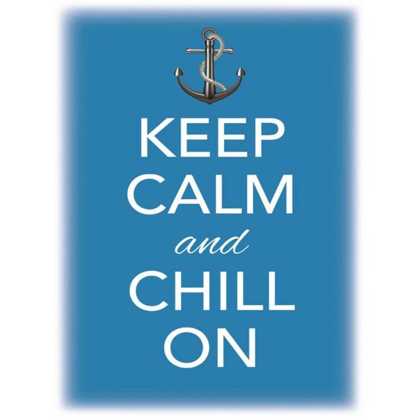Vianmo Insegna In Legno 40X30 Cm Keep Calm And Chill On-image