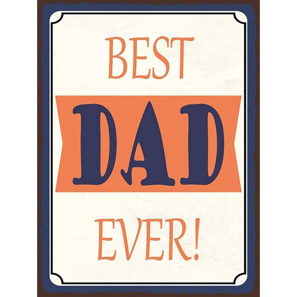 Vianmo Insegna In Legno 40X30 Cm Best Dad Ever Bester Vater-image