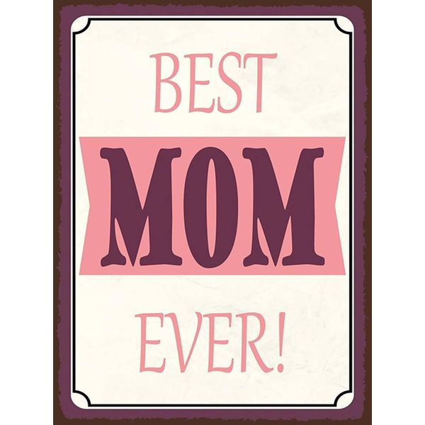 Vianmo Insegna In Legno 40X30 Cm Best Mom Ever Beste Mama-image