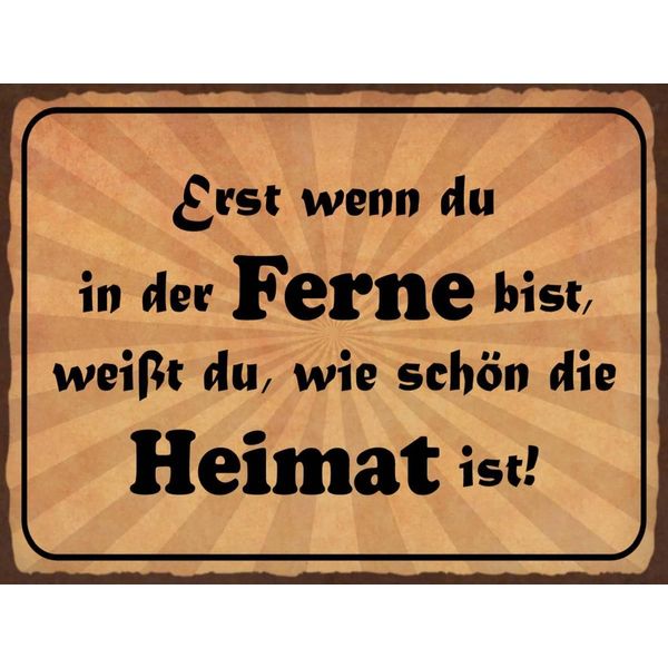 Vianmo Insegna In Legno 30X40 Cm In Der Ferne SchöN Die Heimat-image