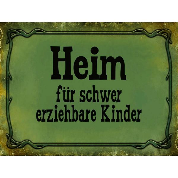Vianmo Insegna In Legno 30X40 Cm Heim Schwer Erziehbare Kinder-image