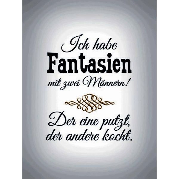 Vianmo Insegna In Legno 40X30 Cm Fantasien Zwei MäNner 1 Putzt-image
