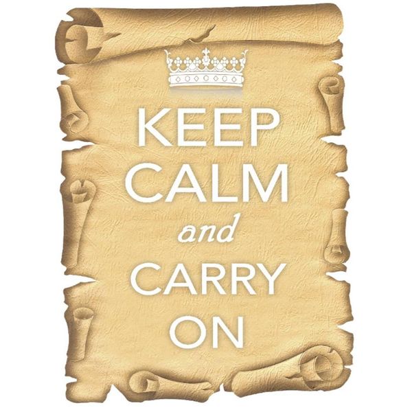 Vianmo Insegna In Legno 40X30 Cm Keep Calm And Carry On-image