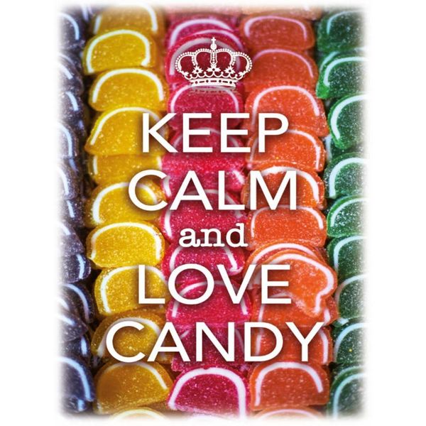 Vianmo Insegna In Legno 40X30 Cm Keep Calm And Love Candy-image