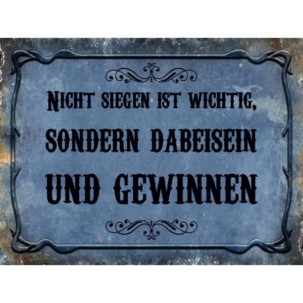 Vianmo Insegna In Legno 30X40 Cm Nicht Siegen Ist Wichtig Sonder-image