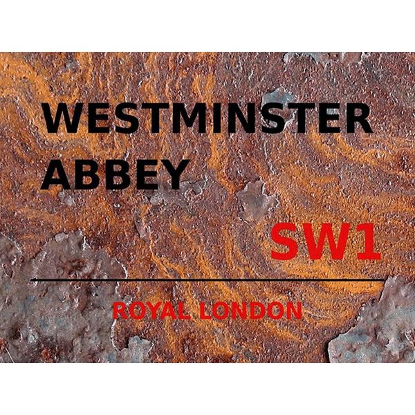 Vianmo Insegna In Legno 30X40 Cm London Royal Westminster Abbey SW1-image