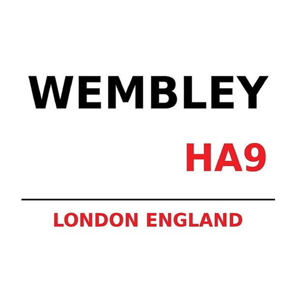 Vianmo Insegna In Legno 30X40 Cm London England Wembley HA9-image
