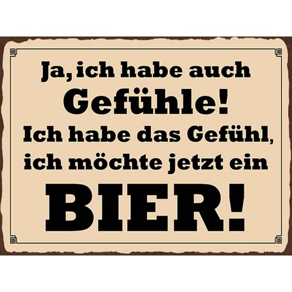 Vianmo Insegna In Legno 30X40 Cm Habe GefüHl Ich MöChte Ein Bier-image