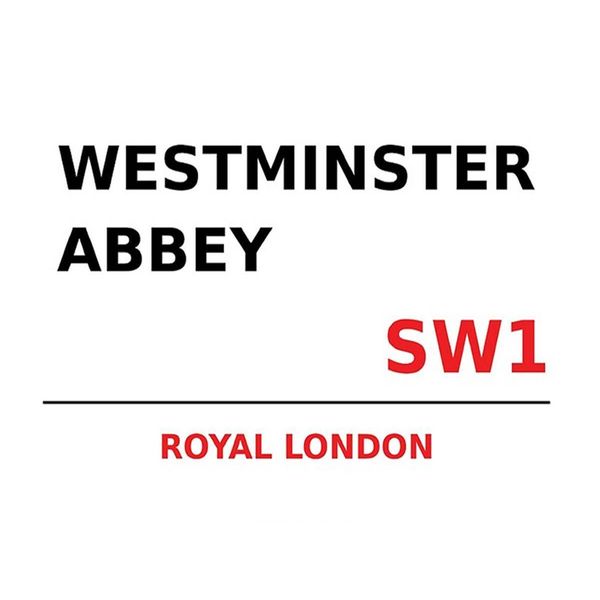 Vianmo Insegna In Legno 30X40 Cm London Royal Westminster Abbey SW1-image