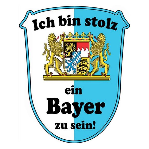 Vianmo Insegna In Legno 40X30 Cm Ich Bin Stolz Ein Bayer Zu Sein-image