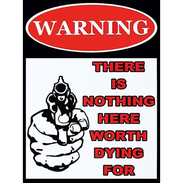 Vianmo Insegna In Legno 40X30 Cm Warning There Is Nothing Here-image