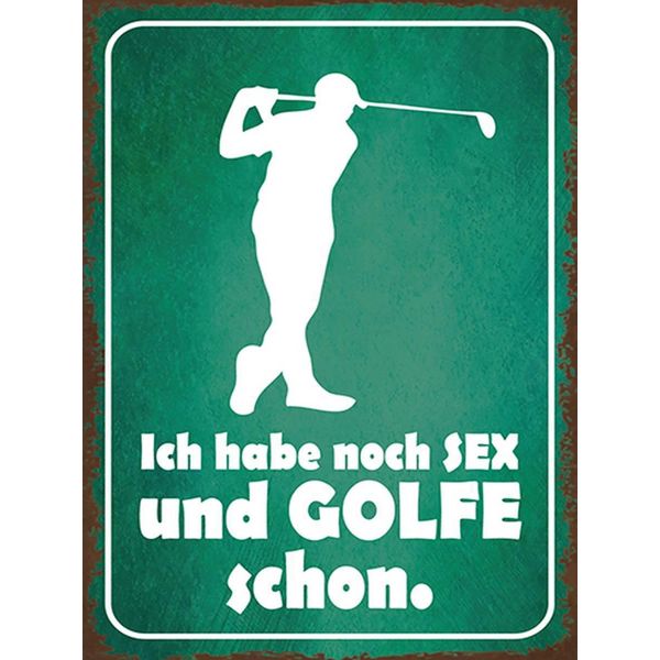 Vianmo Insegna In Legno 40X30 Cm Ich Habe Noch Sex Und Golfe-image