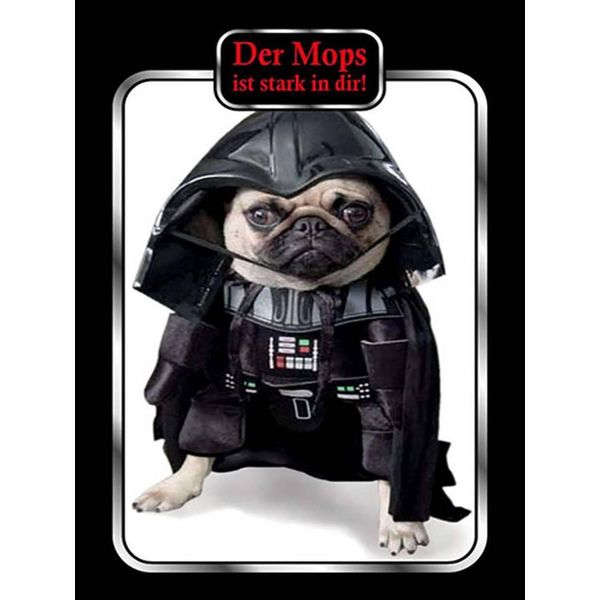 Vianmo Insegna In Legno 40X30 Cm Der Mops Ist Stark In Dir Hund-image