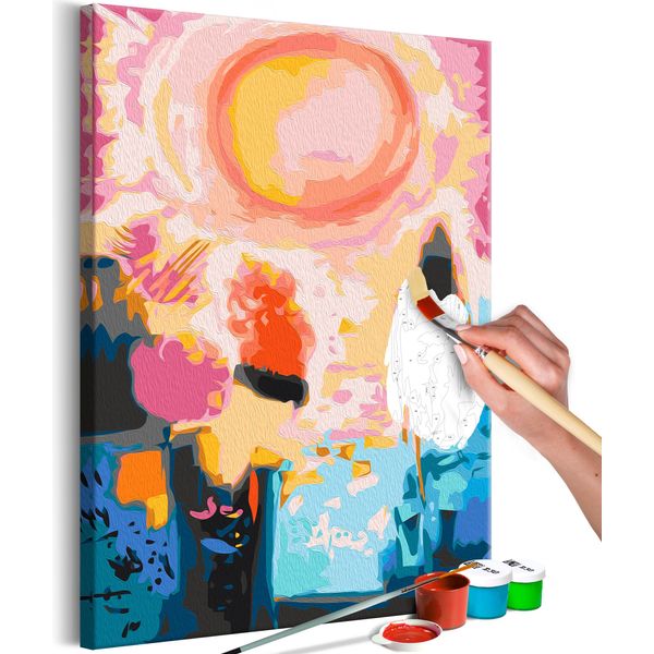 Tessuto Non Tessuto Painting By Numbers - Dreamlike Sunset 40X60 Cm Abstract N-A-1675-E-A-image