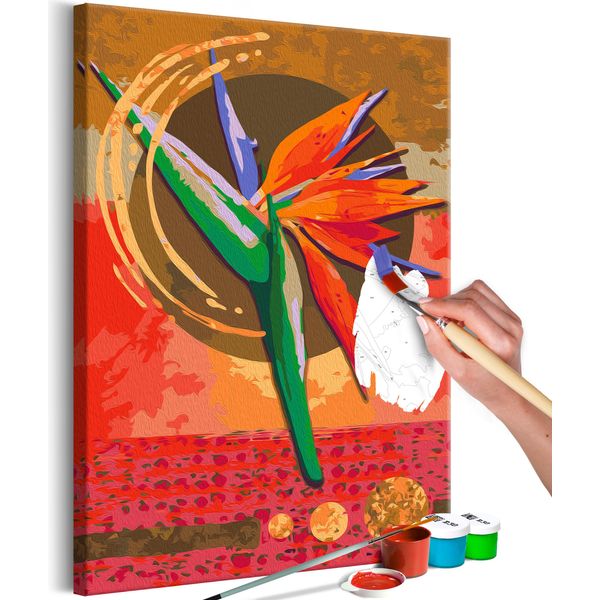 Tessuto Non Tessuto Painting By Numbers - Strelitzia 40X60 Cm Fiori N-A-1674-E-A-image