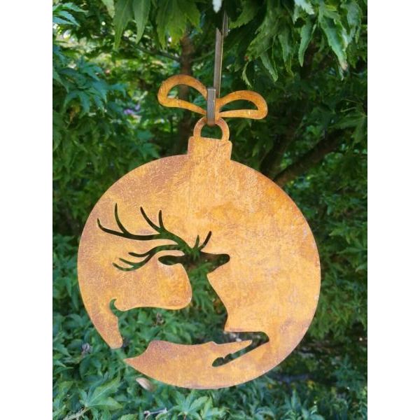 Cervo In Acciaio Inox Per Albero Di Natale-image