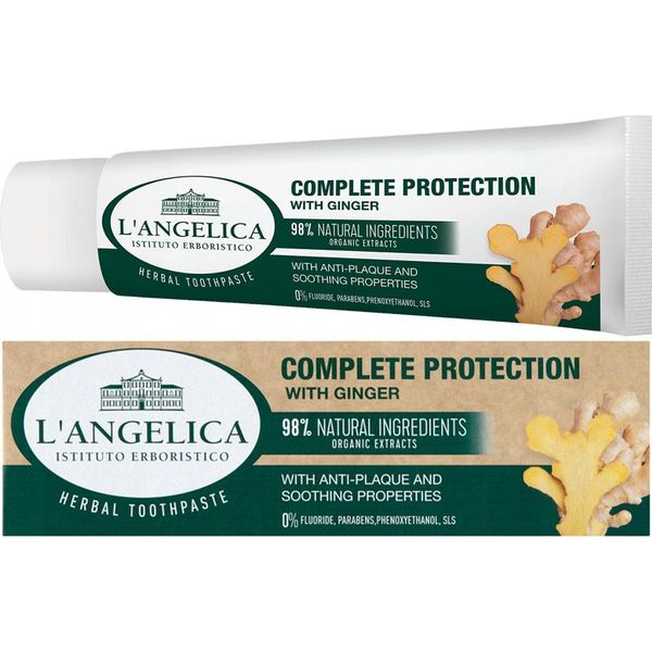 Langelica Dentifricio Zenzero 75Ml Protezione Completa Senza Fluoro Cosmetici Naturali-image