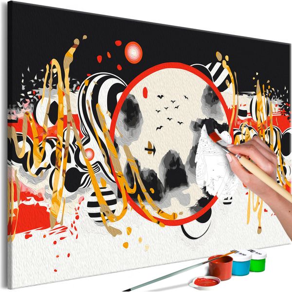 Tessuto Non Tessuto Painting By Numbers - Zen Bubbles 60X40 Cm Abstract N-A-1662-E-A-image
