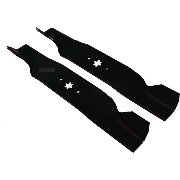 2 X 49 Cm Set Di Lame Per Trattorini Per Yard Man Af 6135 Hf 7160 Tf 4120 Tf 7135-image