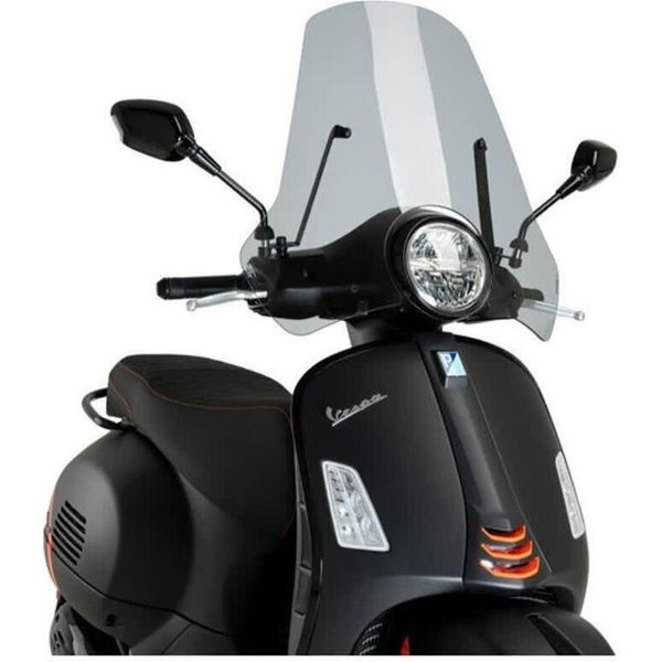Cupolino Puig Touring Fumè Chiaro Omologato Abe Per Piaggio-image