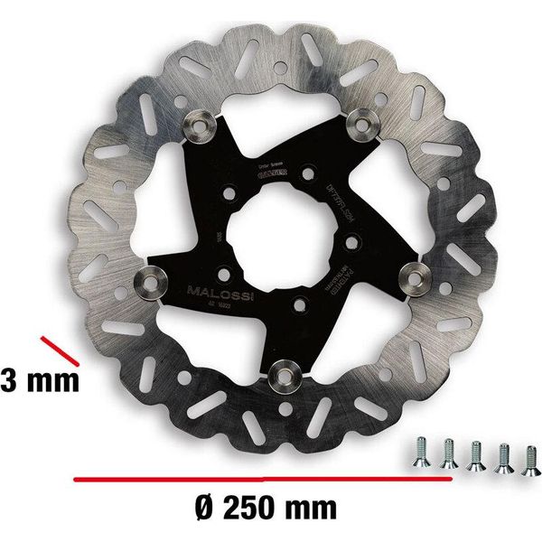 Disco Freno Malossi Whoop Disc D. 250 Spessore 3 Mm Per Kit Forcella F32S F37R-image
