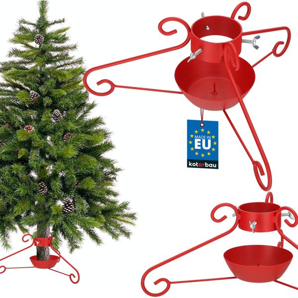 Kotarbau® Supporto Per Albero Di Natale Con Serbatoio D'acqua Supporto Per Albero Di Natale Decorativo Rosso Supporto Per Albero Di Abete Con Serbatoio D'acqua Supporto Per Albero Di Ornamento Supporto Per Albero Di Natale Supporto Per Albero Di Natale-image