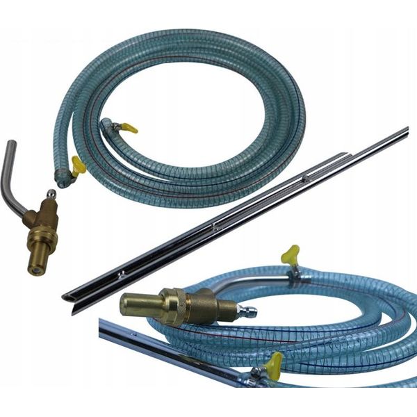 Rosfix Set Di Accessori Per Sabbiatura 250 Bar – Ricambio Per Idropulitrici KäRcher K5 – K7 | Tubo Flessibile Da 3 M, Attacco A Baionetta-image
