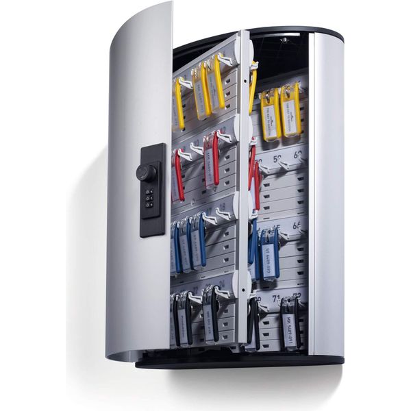 Durable Cassetta Portachiavi Key Box Code 72 Con Serratura A Combinazione, Argento, 196723-image