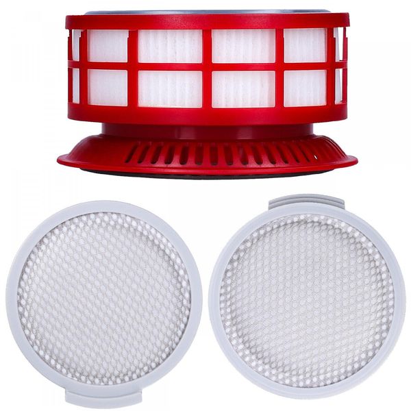 Filtri Per Aspirapolvere Sillar, Set Di Filtri Di Ricambio Per Aspirapolvere Roborock Compatibile Con Roborock H7 | 2 Filtri In Cotone Anteriori + 1 Filtro Hepa Adatto Per Aspirapolvere Portatile Senza Fili Xiaomi Roborock | 1 Set - Sostituzioni-image