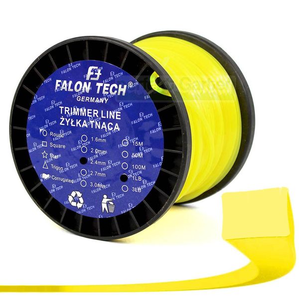 80 M Di Cavo Di Ricambio Quadrato Da 2,4 Mm Per Decespugliatore Brast / Fuxtec 4In1 2In1 MFS520-image