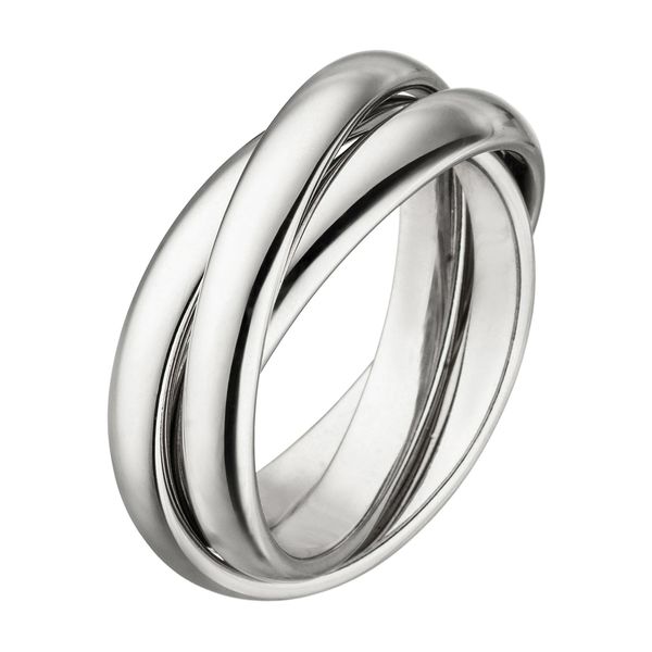 Fingerring Jobo "Wickelring" Gr. 50, Silber (Silber 925), Fingerringe, Damen, 50, Silber 925 (Sterlingsilber), Fingerring, Verschlungen 925 Silber-image