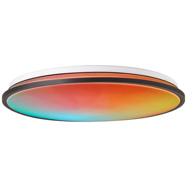 Brilliant Heida Led Deckenaufbau-Paneel 48Cm Schwarz, Metall/Kunststoff, 1X 30 W Led Integriert, (Lichtstrom: 3000Lm, Lichtfarbe: 3000-6500K)-image