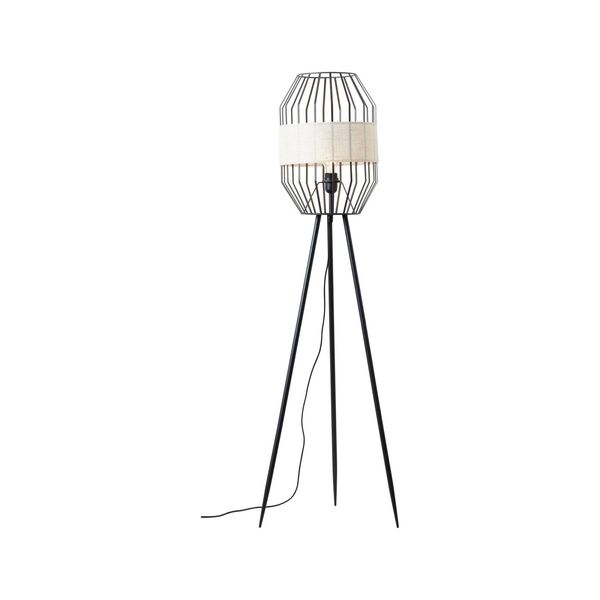 Brilliant Lampe, Slope Standleuchte Dreibeinig Schwarz/Natur, 1X A60, E27, 40W, Mit FußSchalter-image