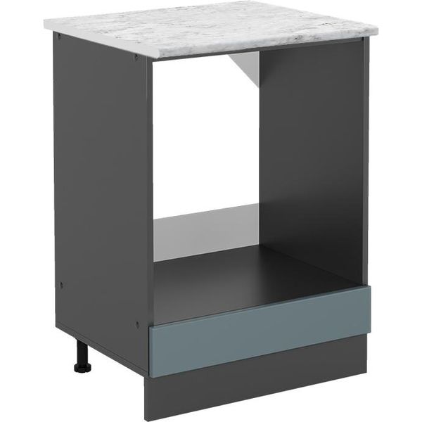 Vicco Mobile Per Forno Da Incasso R-Line, 60 Cm Pl Marmo, Grigio-Blu/Antracite-image