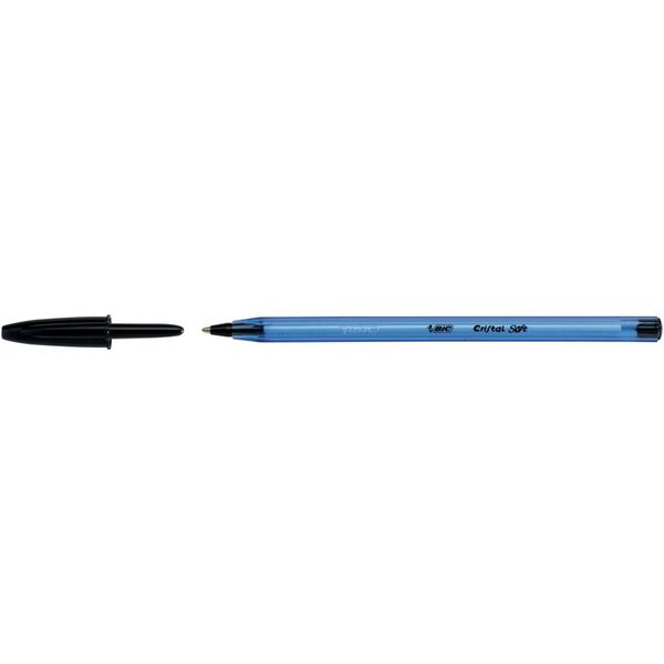 Bic Cristal Soft Biro, Colore Linea: Nero-image