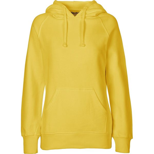 Neutral O83101 | Felpa Da Donna Con Cappuccio / Felpa Con Cappuccio / 100% Cotone Equosolidale - Colore: Giallo - Taglia: Xs-image