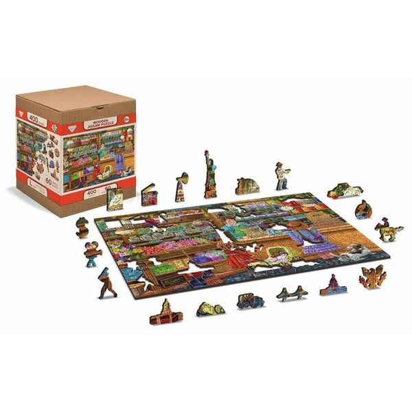 Wooden City Puzzle In Legno Dolce Avventura 2In1, 400 Pezzi Eco-image