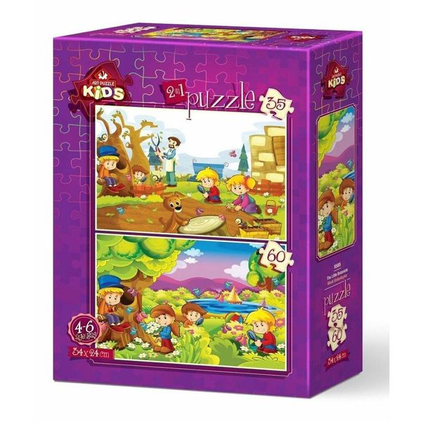 Art Puzzle Puzzle Piccoli Botanici 35+60 Pezzi-image